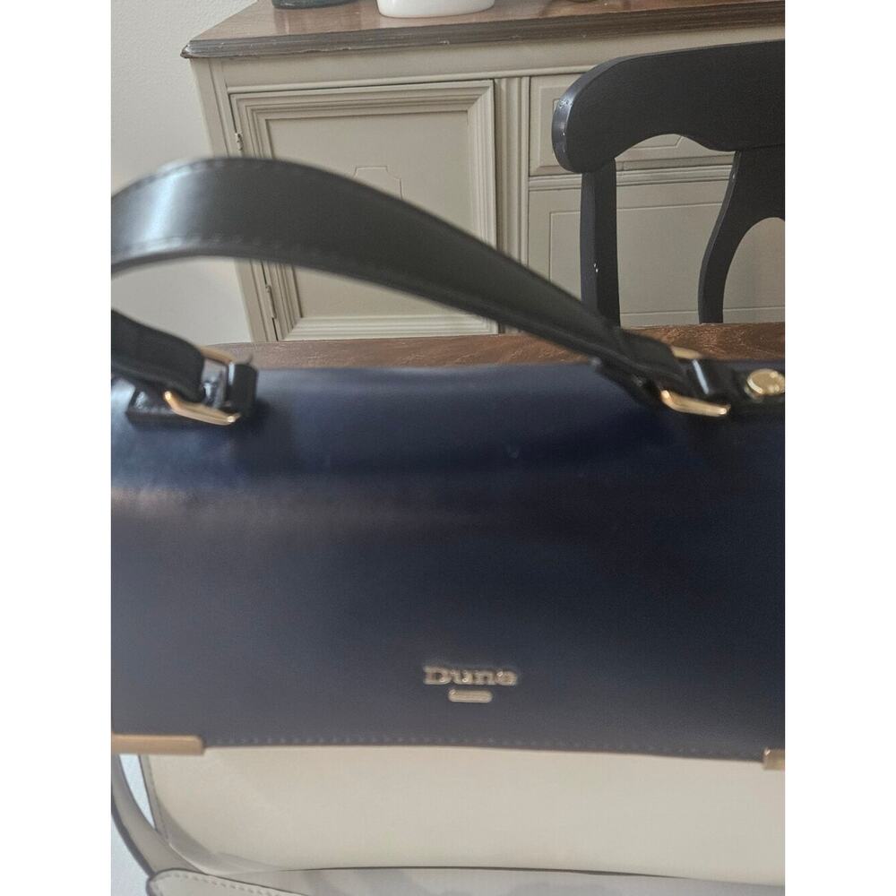 Dune London color block Crossbody Handbag Cream, Navy, Black - Picture 3 of 9